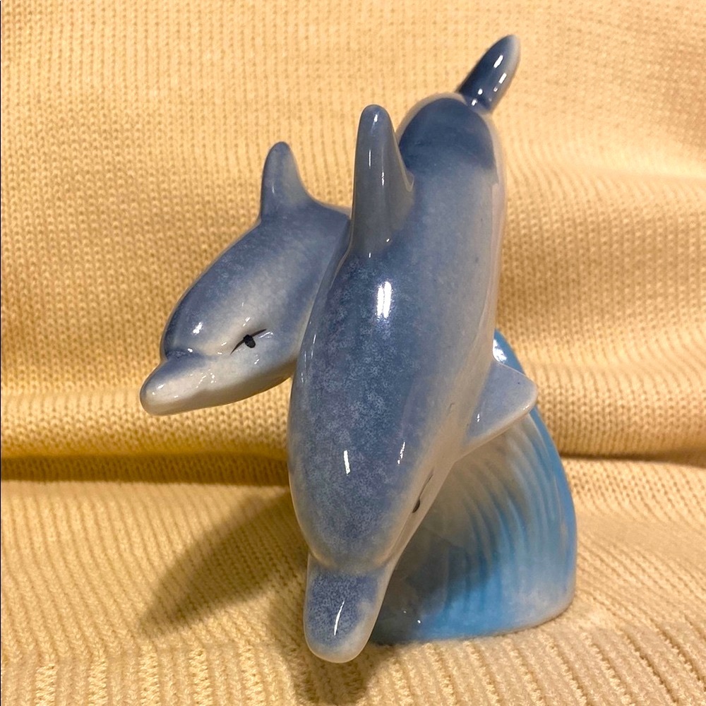 Otagiri Collectable Blue & Grey Dolphin Figurine - Picture 6 of 7